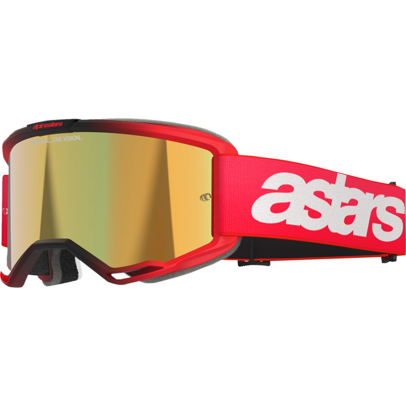 Alpinestars Vision 5 Corp Goggles - Blaze Red/Mirror Gold