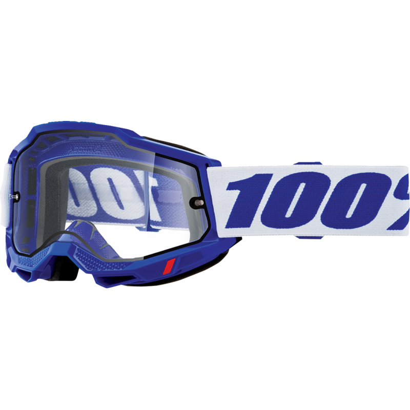 100% Accuri 2 Goggles - Enduro Moto Blue - Clear Lens