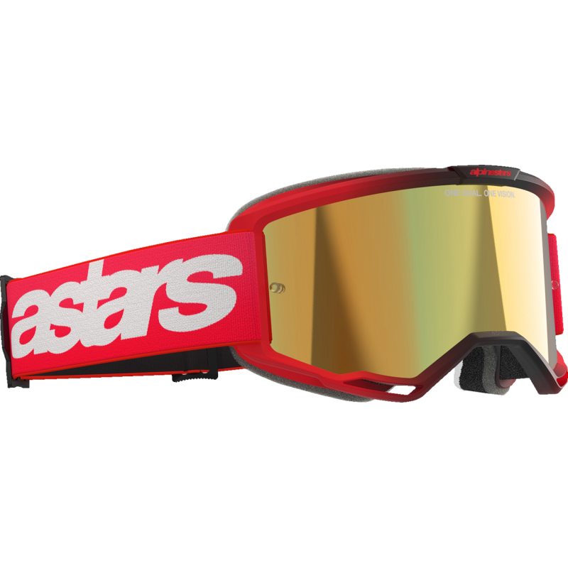 Alpinestars Vision 5 Corp Goggles - Blaze Red/Mirror Gold