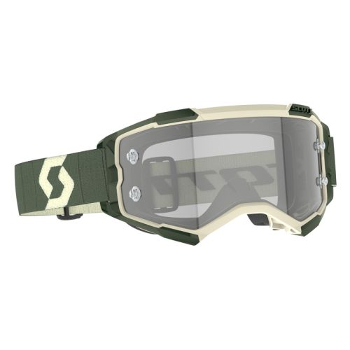 Scott Fury Goggles Khaki Green - Light Sensitive Grey Works