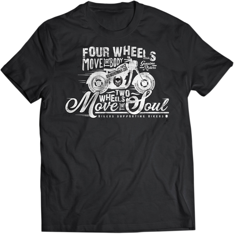 One Broken Biker Mens Casual T-Shirt