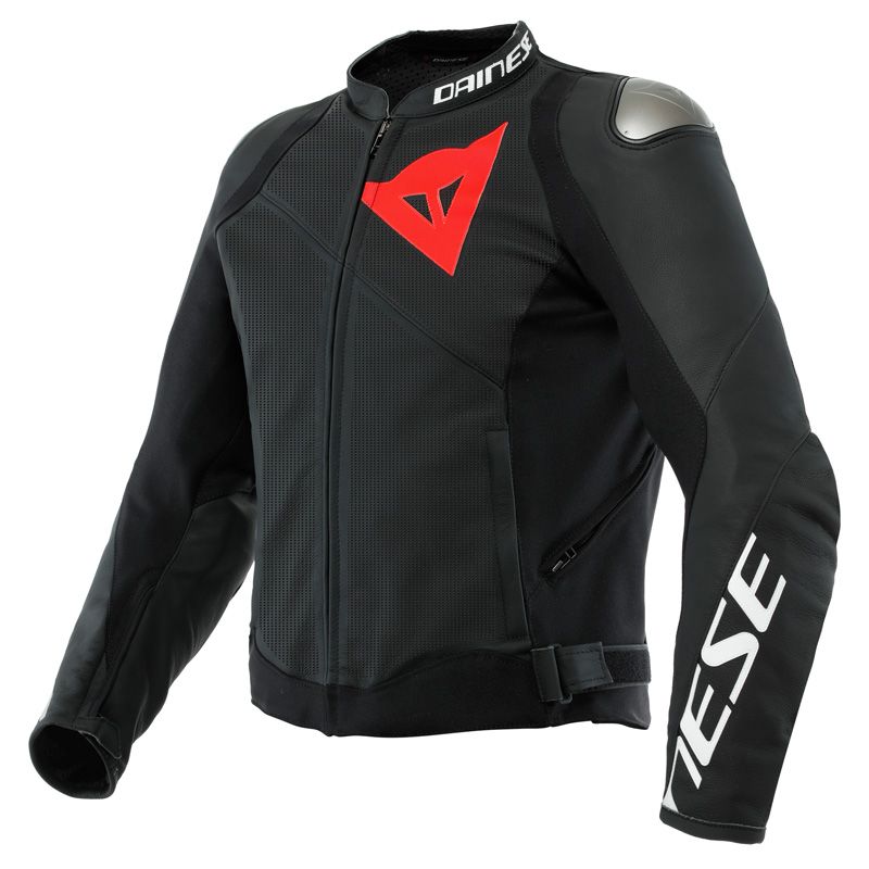 Dainese Sportiva Leather Jacket Perf- Black