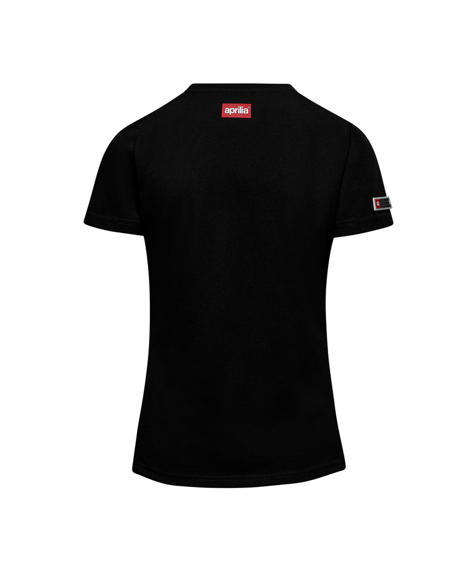 Aprilia OEM Womens T-Shirt - Black