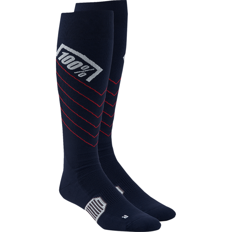 100% HI SIDE THIN MX SOCKS NAVY