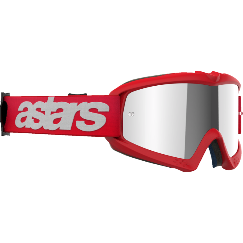 Alpinestars Youth Vision Corp Goggles - Blaze Red/Mirror Silver