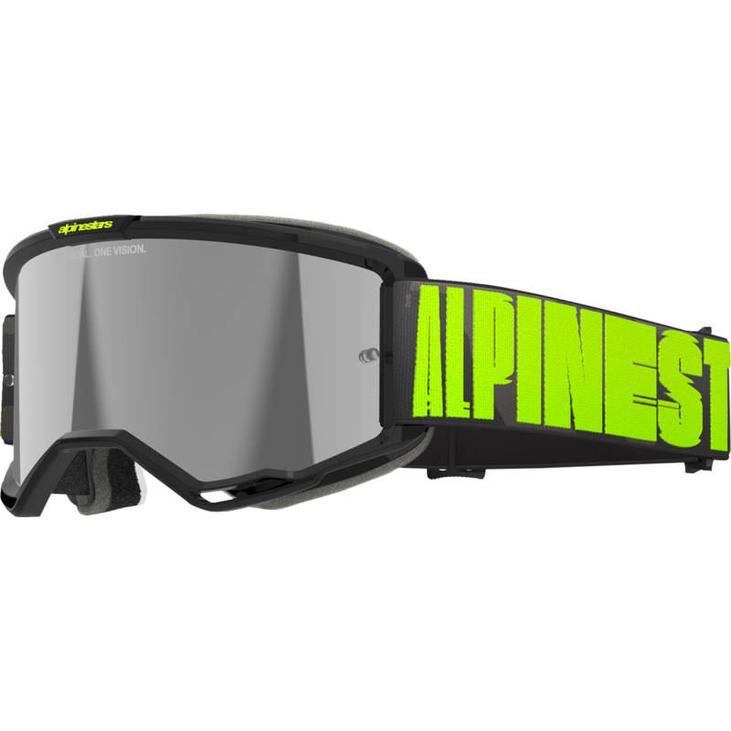 Alpinestars Vision 5 Corp Goggles - Chrome/Fluorescent Yellow Mirror Silver