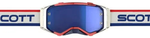 Scott Prospect Goggles - Retro White/Blue Blue Chrome Works