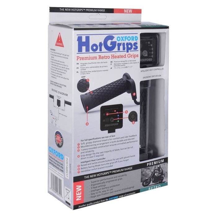 Oxford Heated Grips Premium Retro