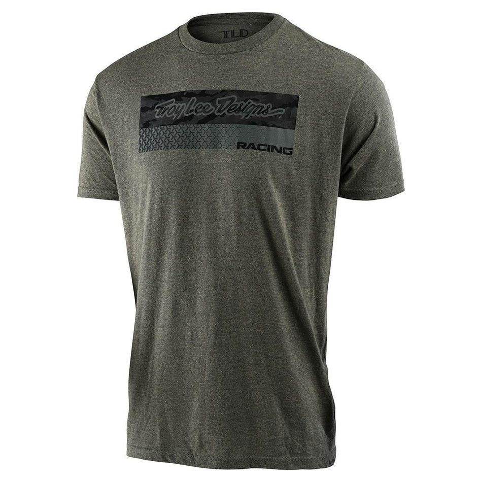 TLD Racing Block Fade Tee - Sage Black Heather