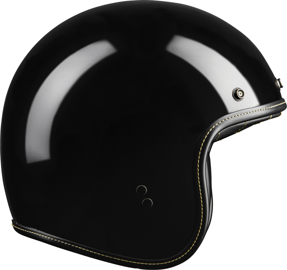 Highway 21 .38 Retro 3/4 Helmet - Gloss Black