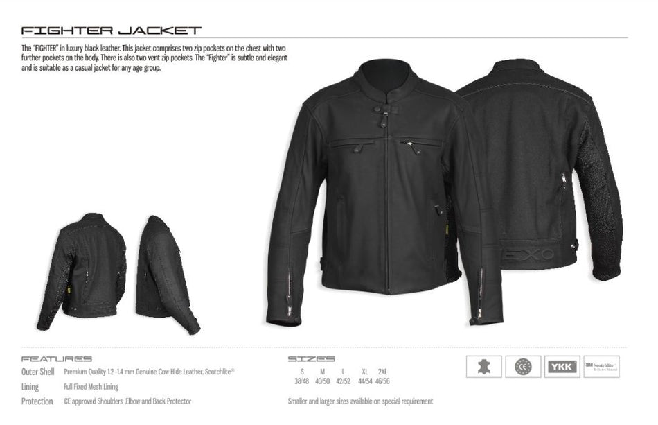 NEXO Sports Fighter Leather Cruiser Jacket - Studio Cycle