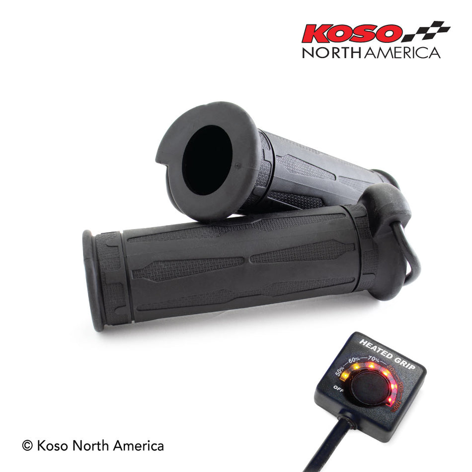 KOSO Heated Grips Multi Adj 1" + 1 1/8"