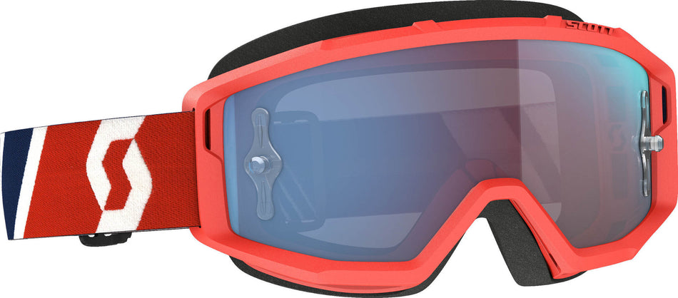 Scott Primal Goggles - Red/Blue Blue Chrome Works