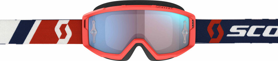 Scott Primal Goggles - Red/Blue Blue Chrome Works