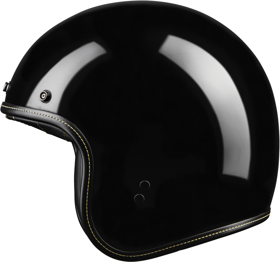 Highway 21 .38 Retro 3/4 Helmet - Gloss Black
