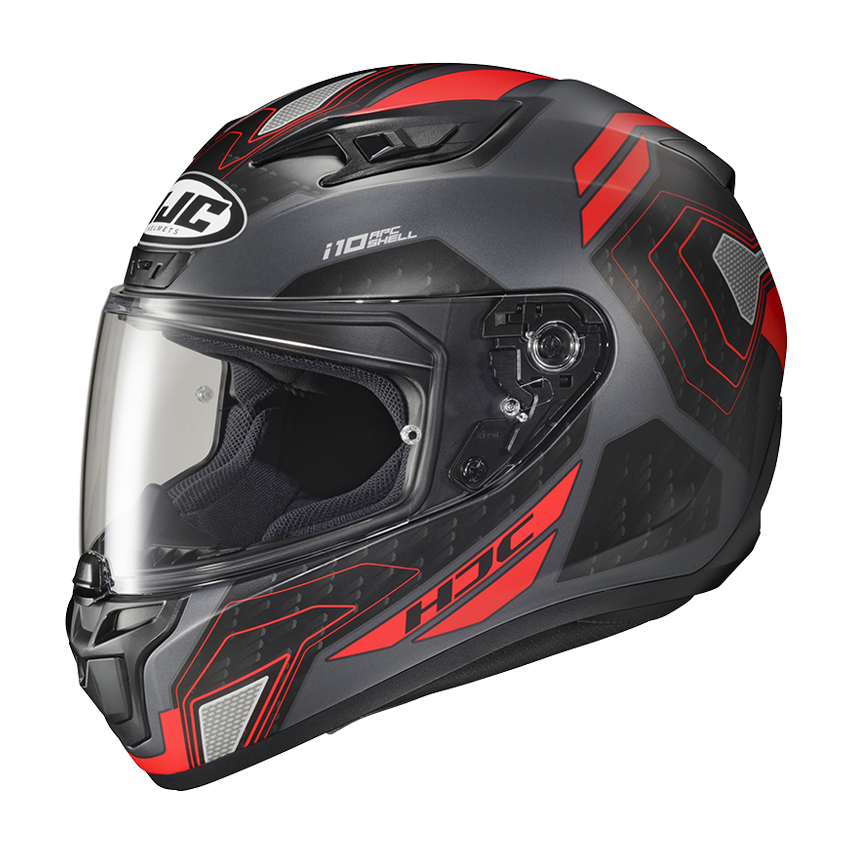 HJC i10 HELMET Sonar SF Silver/Red