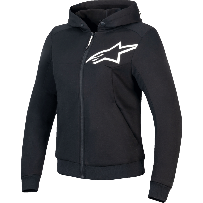 Alpinestars Chrome V2 Womens Hoodie Jacket - Black/White