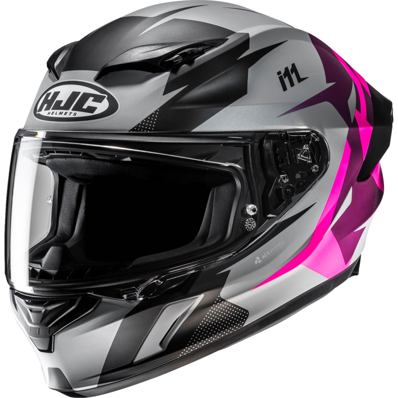 HJC i11 Helmet - Instant Semi Flat Grey/Pink - Studio Cycle