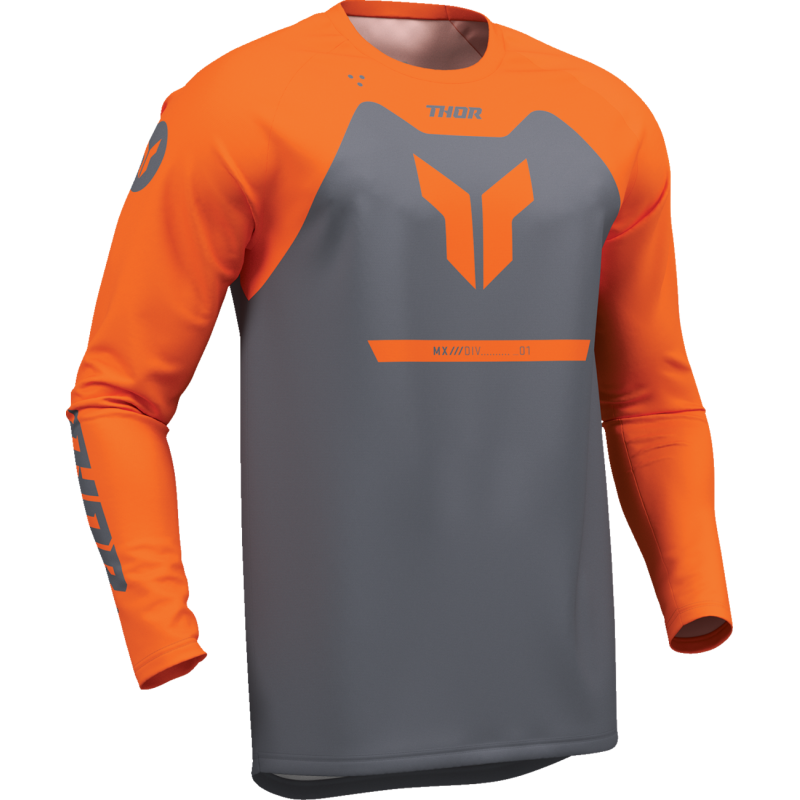 Thor Ridemode Menace Jersey - Orange/Charcoal - Studio Cycle