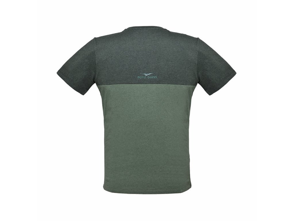 Moto Guzzi Mens Bi-Colour Cotton T-Shirt