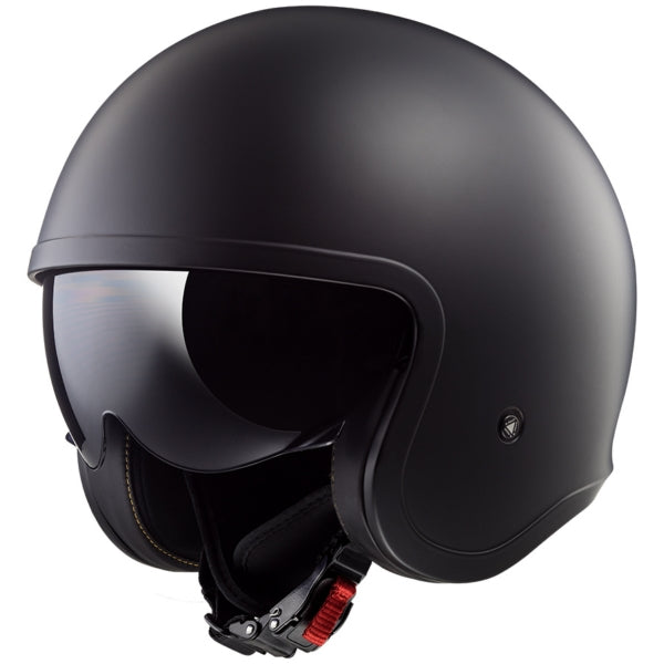 LS2 Spitfire Open Face Helmet - Matte Black - Studio Cycle