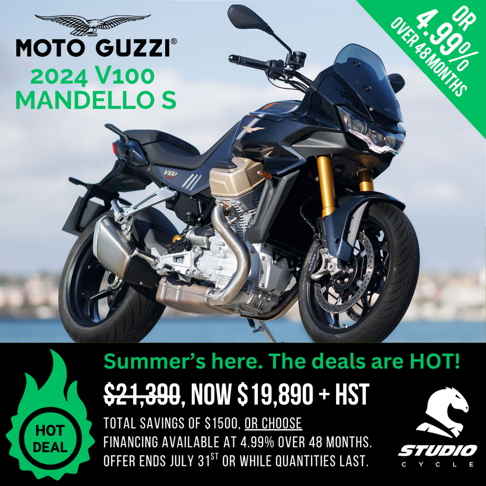 2024 Moto Guzzi V100 Mandello S - Grigio Avanguardia - READY TO ORDER