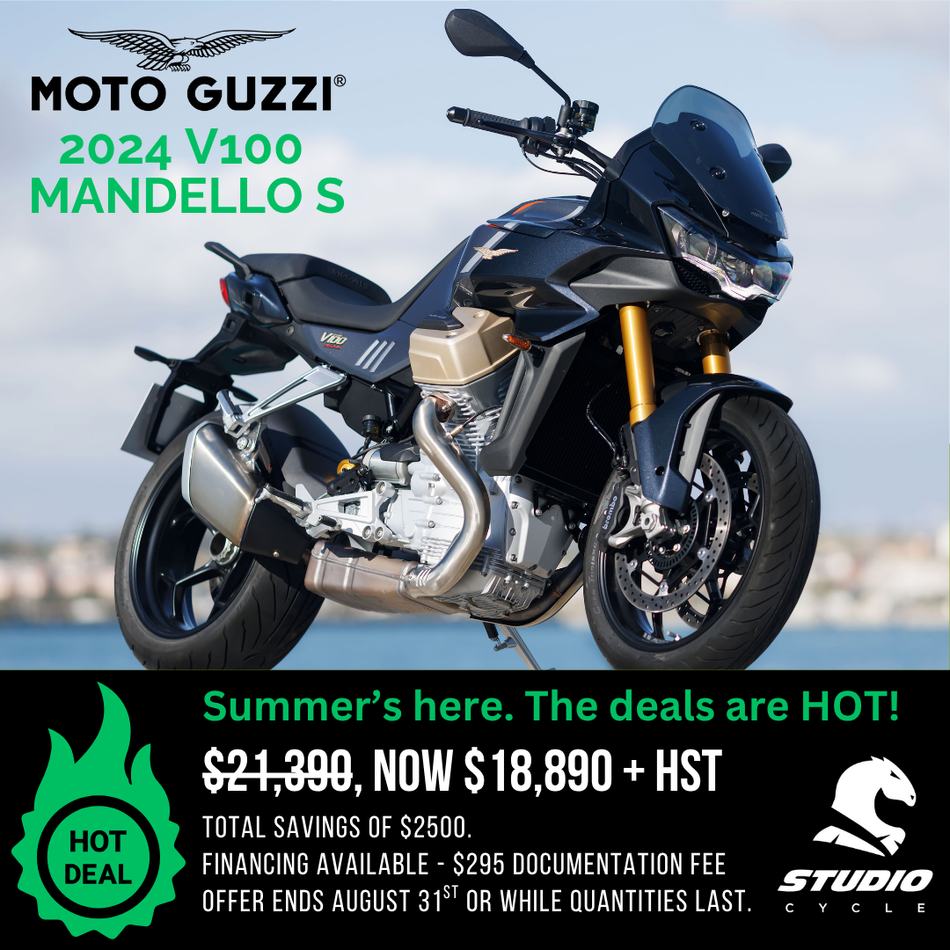 2024 Moto Guzzi V100 Mandello S - Grigio Avanguardia - READY TO ORDER