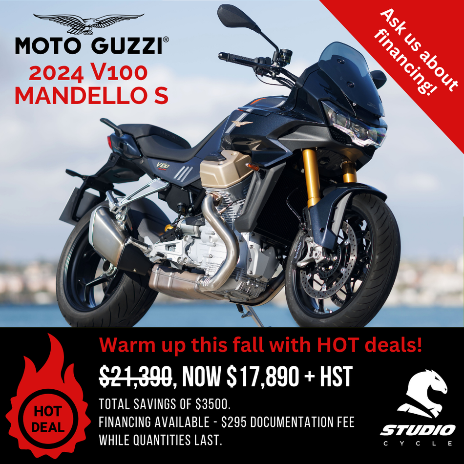 2024 Moto Guzzi V100 Mandello S - Grigio Avanguardia - READY TO ORDER