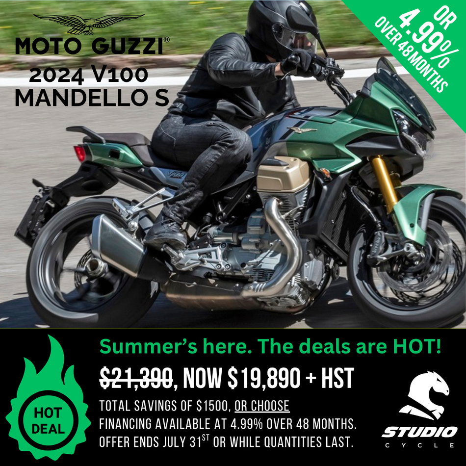 2024 Moto Guzzi V100 Mandello S - Verde - READY TO ORDER