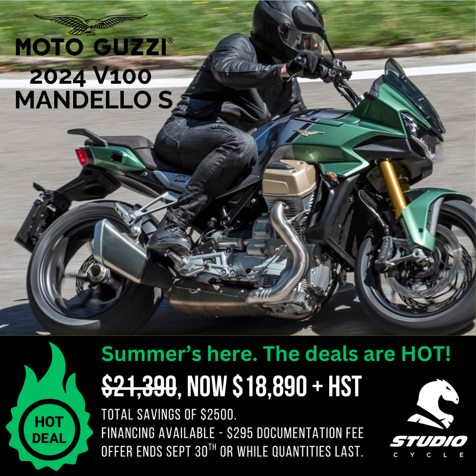 2024 Moto Guzzi V100 Mandello S - Verde - READY TO ORDER