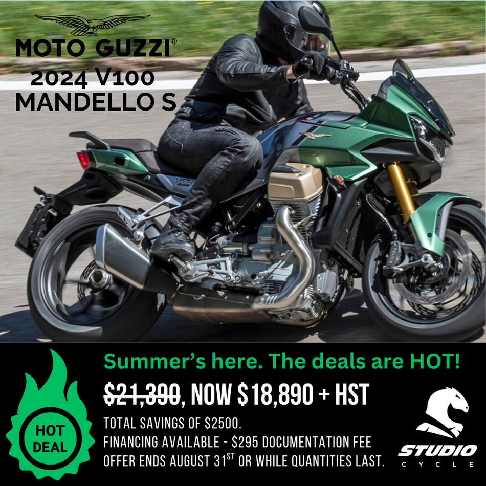 2024 Moto Guzzi V100 Mandello S - Verde - READY TO ORDER