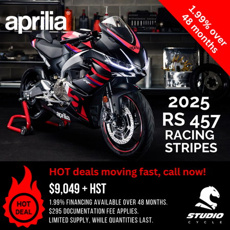 2025 RS 457 - Racing Stripes - IN STOCK - Studio Cycle