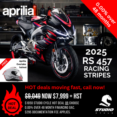 2025 RS 457 - Racing Stripes - IN STOCK - Studio Cycle