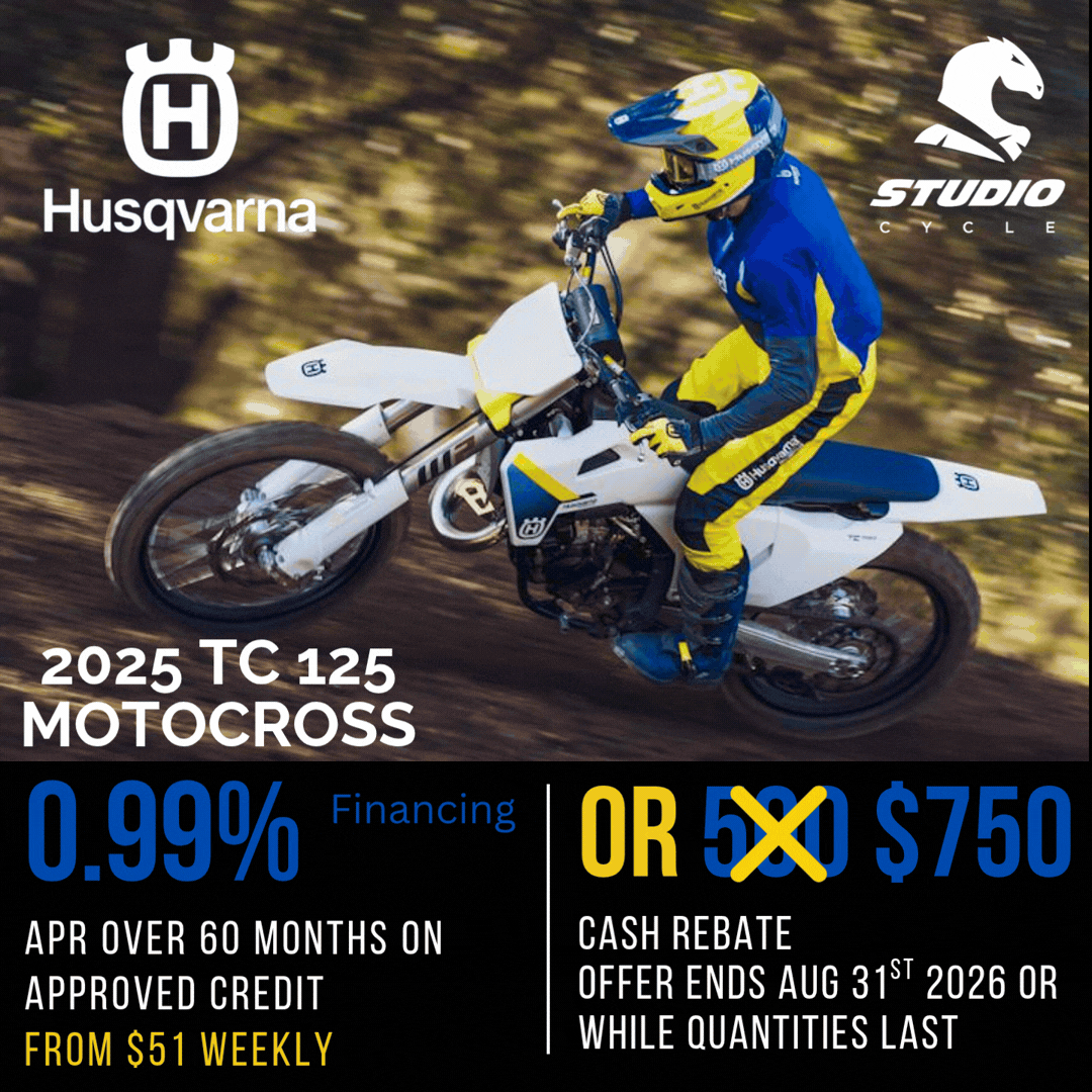 2025 Husqvarna TC 125 - IN STOCK - Studio Cycle