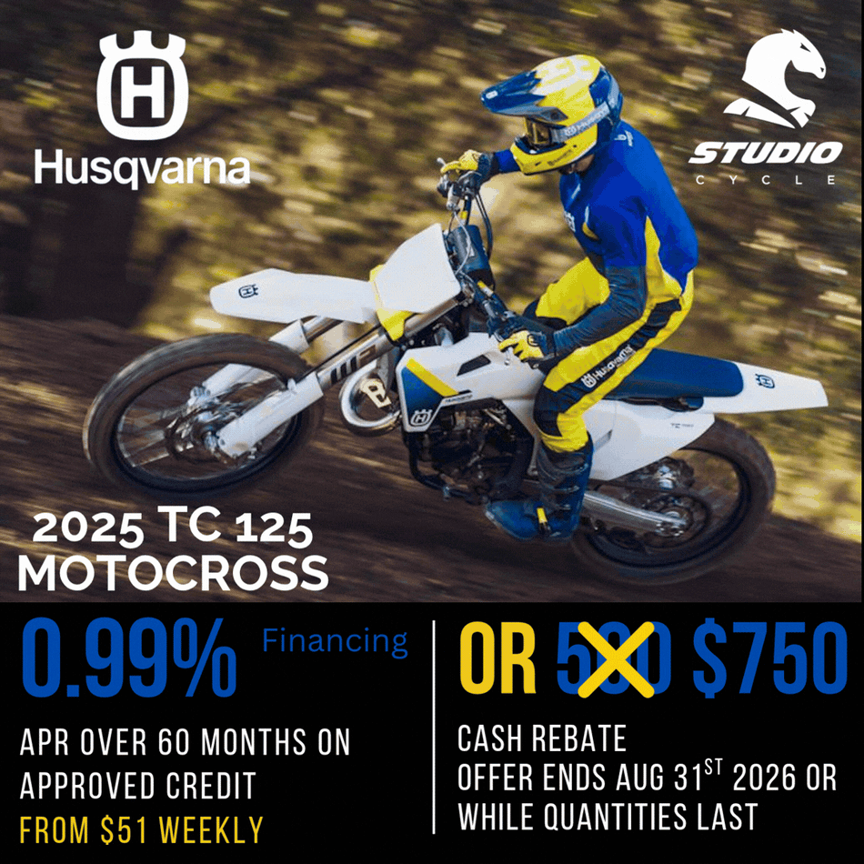 2025 Husqvarna TC 125 - IN STOCK - Studio Cycle