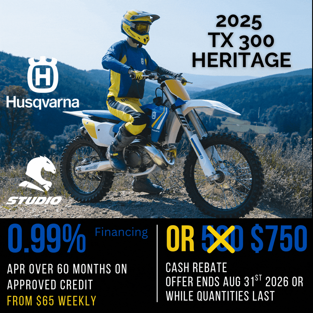 2025 Husqvarna TX 300 Heritage - IN STOCK - Studio Cycle