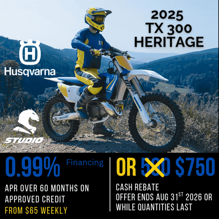 2025 Husqvarna TX 300 Heritage - IN STOCK - Studio Cycle