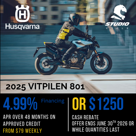 2025 Husqvarna Vitpilen 801 Silver - IN STOCK - Studio Cycle