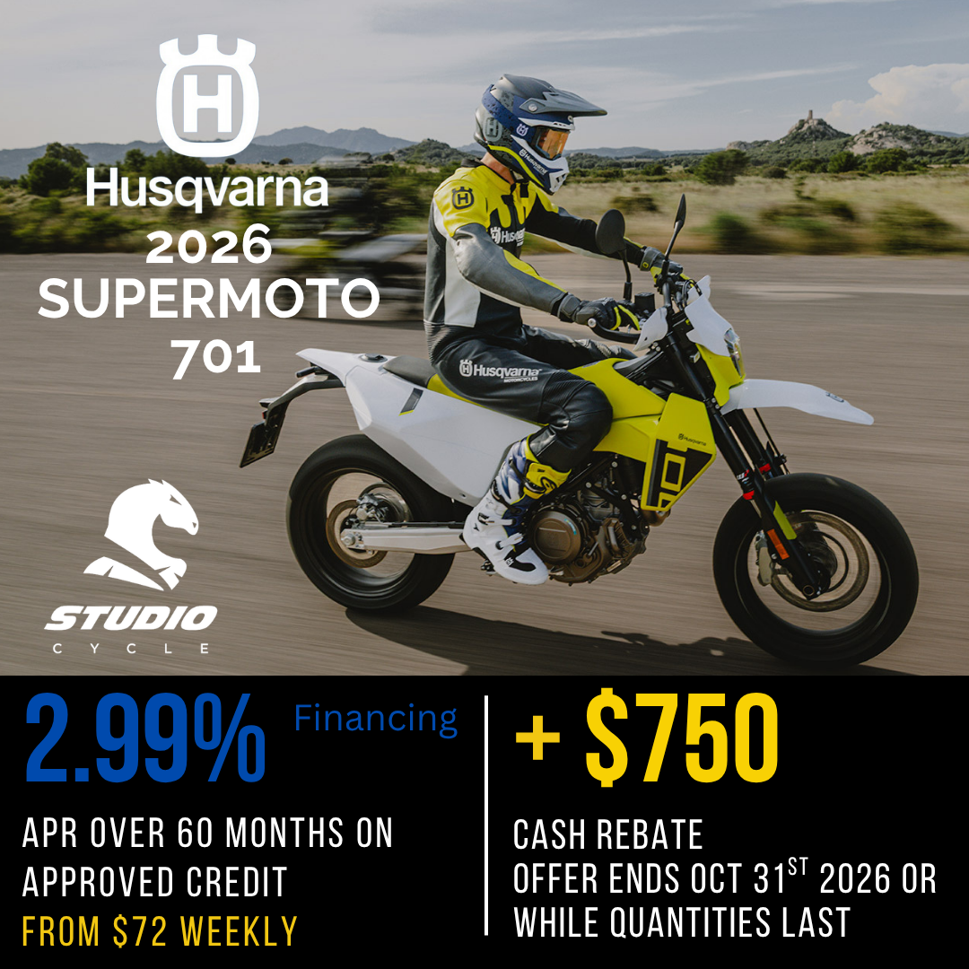 2026 Husqvarna 701 Supermoto - IN STOCK - Studio Cycle
