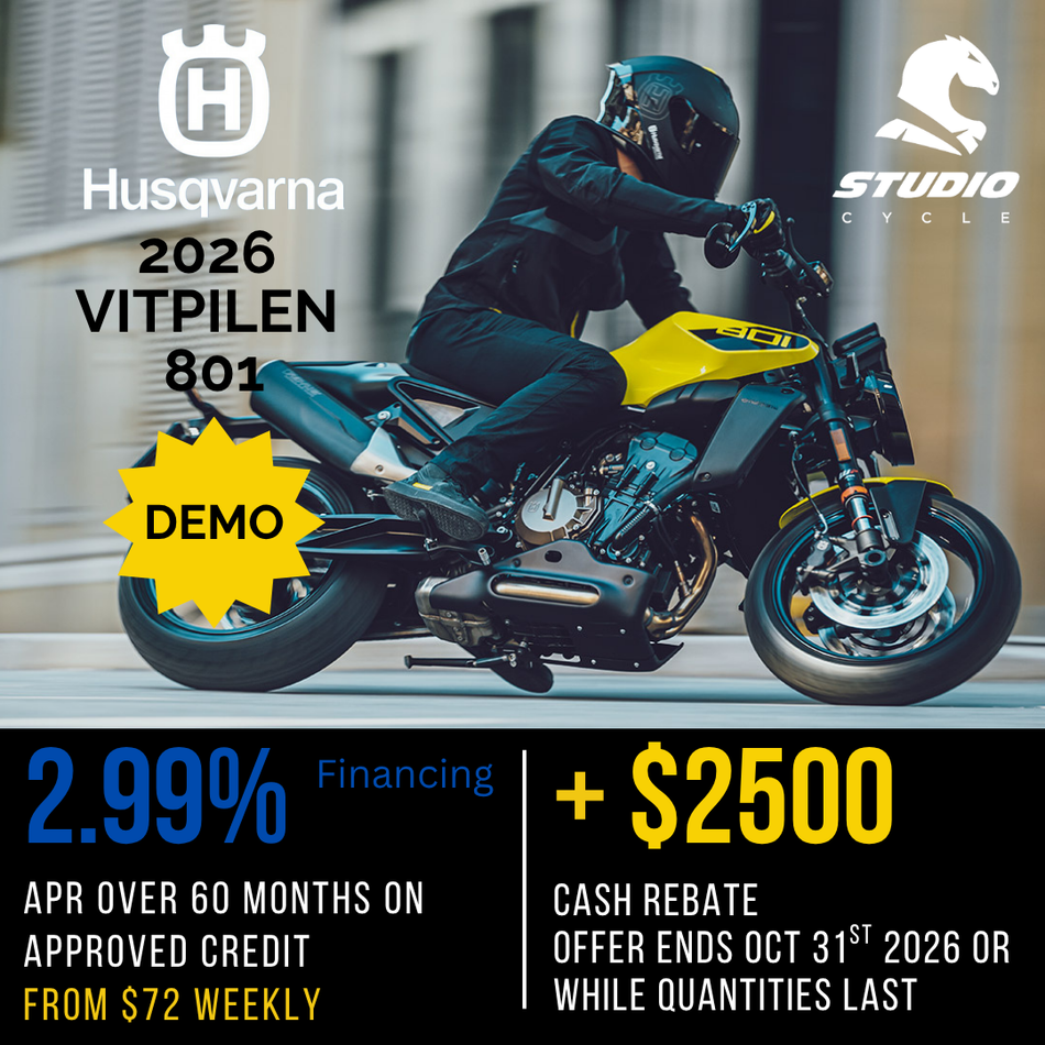 2026 Husqvarna Vitpilen 801 Yellow - DEMO IN STOCK - Studio Cycle