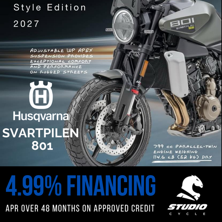 2027 Husqvarna Svartpilen 801 SE - PRE ORDER - Studio Cycle