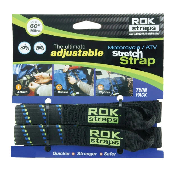 ROK-STRAP HEAVY DUTY 1" BLACK/BLUE/GREEN