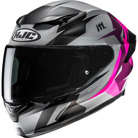 HJC i11 Helmet - Instant Semi Flat Grey/Pink - Studio Cycle