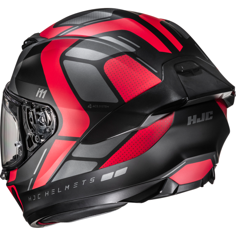 HJC i11 Helmet - Sub Semi Flat Black/Red