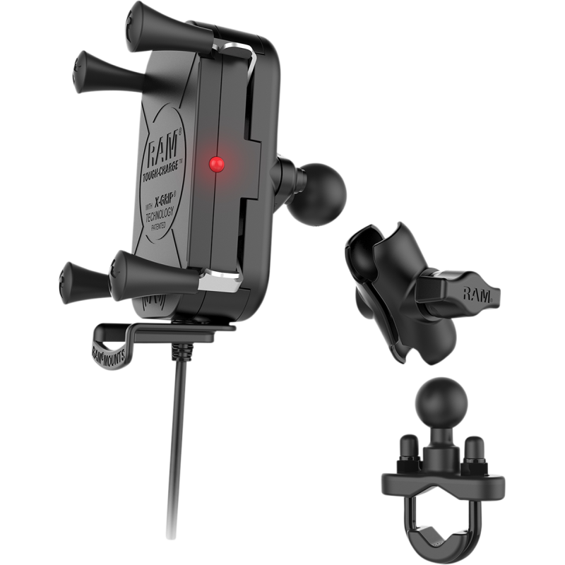 RAM® X-Grip® Toughcharge Waterproof Phone Mount & Wireless Charging U-Bolt Kit