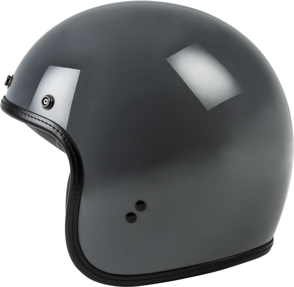 Highway 21 .38 Retro 3/4 Helmet - Gloss Grey