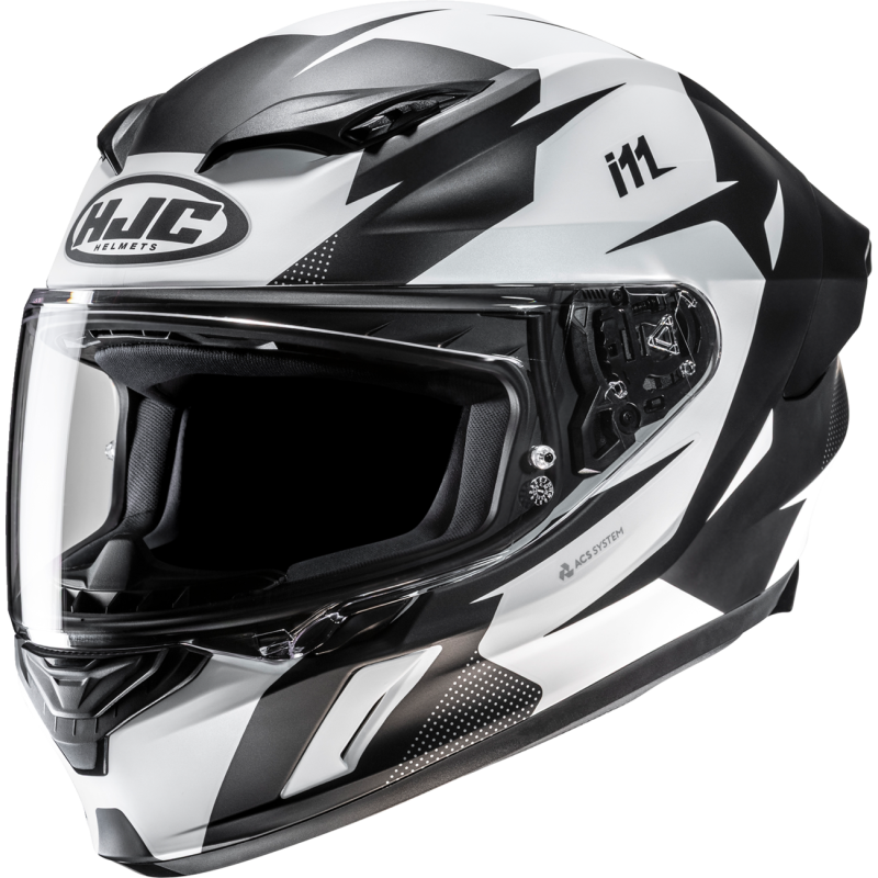 HJC i11 Helmet - Instant Semi Flat White/Black