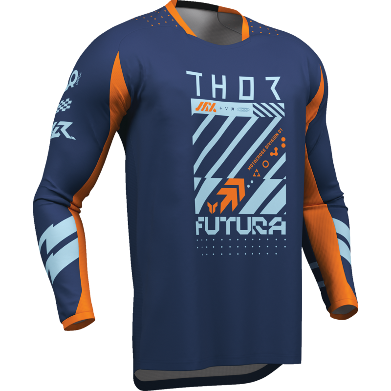 Thor Launchmode Futura Jersey - Navy/Orange - Studio Cycle