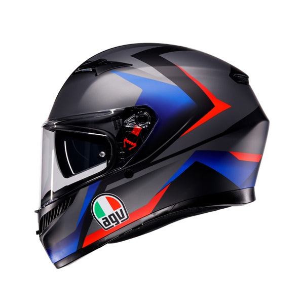 AGV K3 S Helmet Striga Black/Blue/Red - Studio Cycle