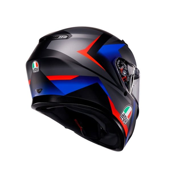 AGV K3 S Helmet Striga Black/Blue/Red - Studio Cycle